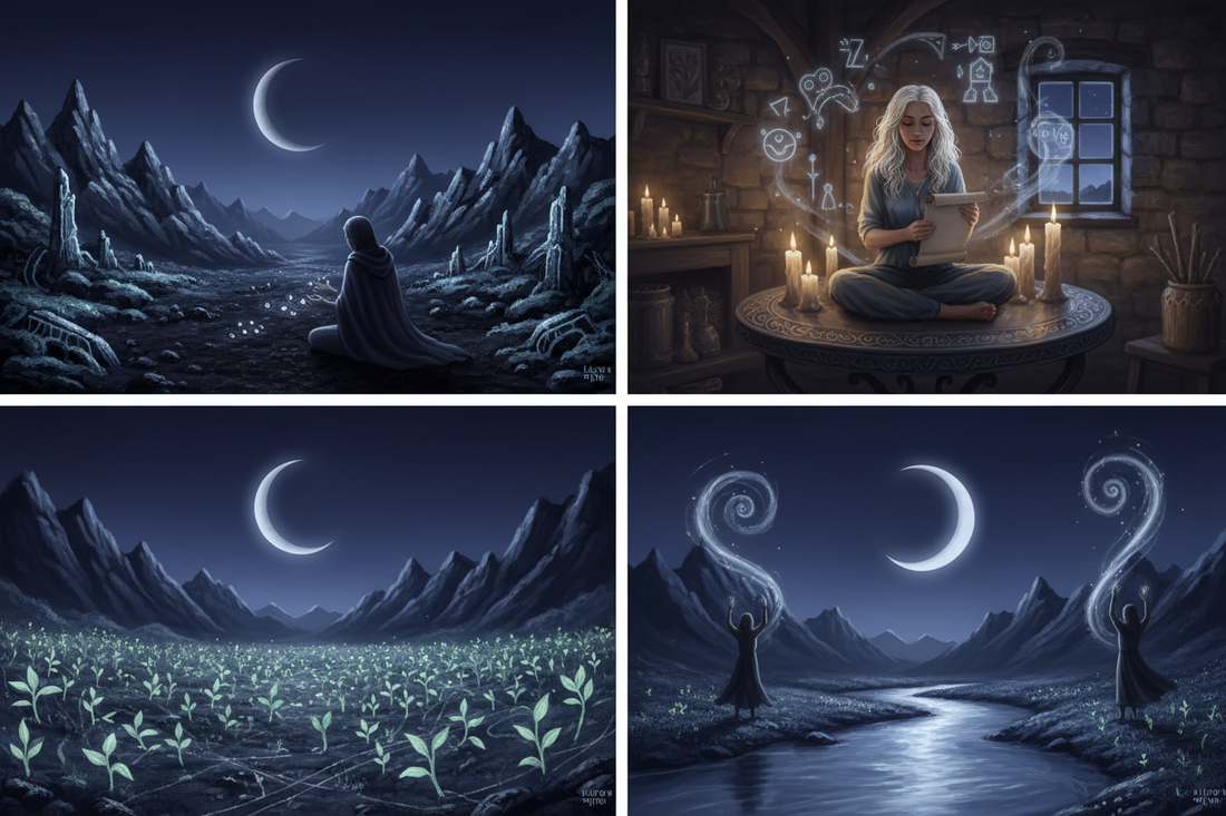 The 29.5-Day Lunar Cycle: Days 1–7 Magic, Energy, and Ritual (New Moon to First Quarter)