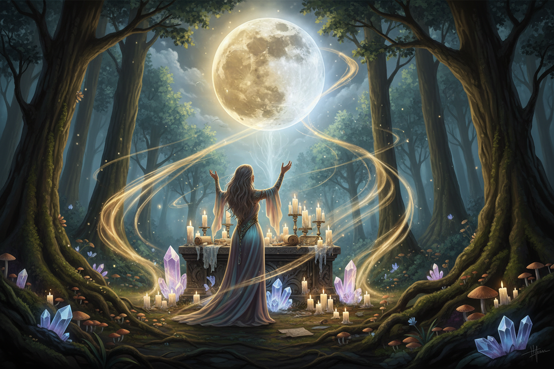 The 29.5-Day Lunar Cycle: Days 8–14 Magic, Energy, and Ritual (First Quarter to Full Moon)