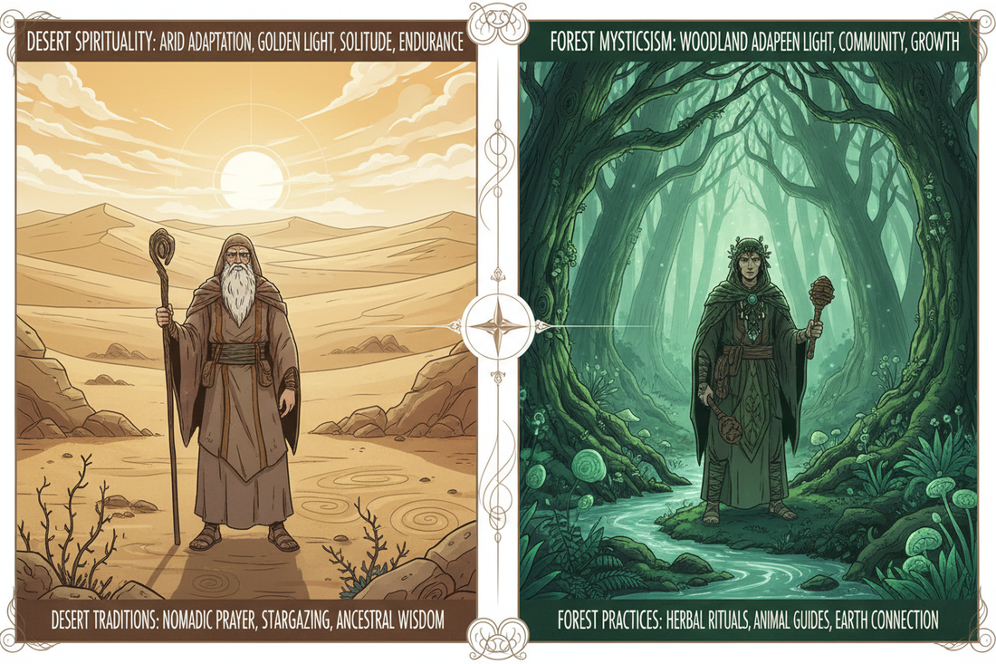 Desert vs Forest: Environment and Spirituality - Nicole's ritual universe