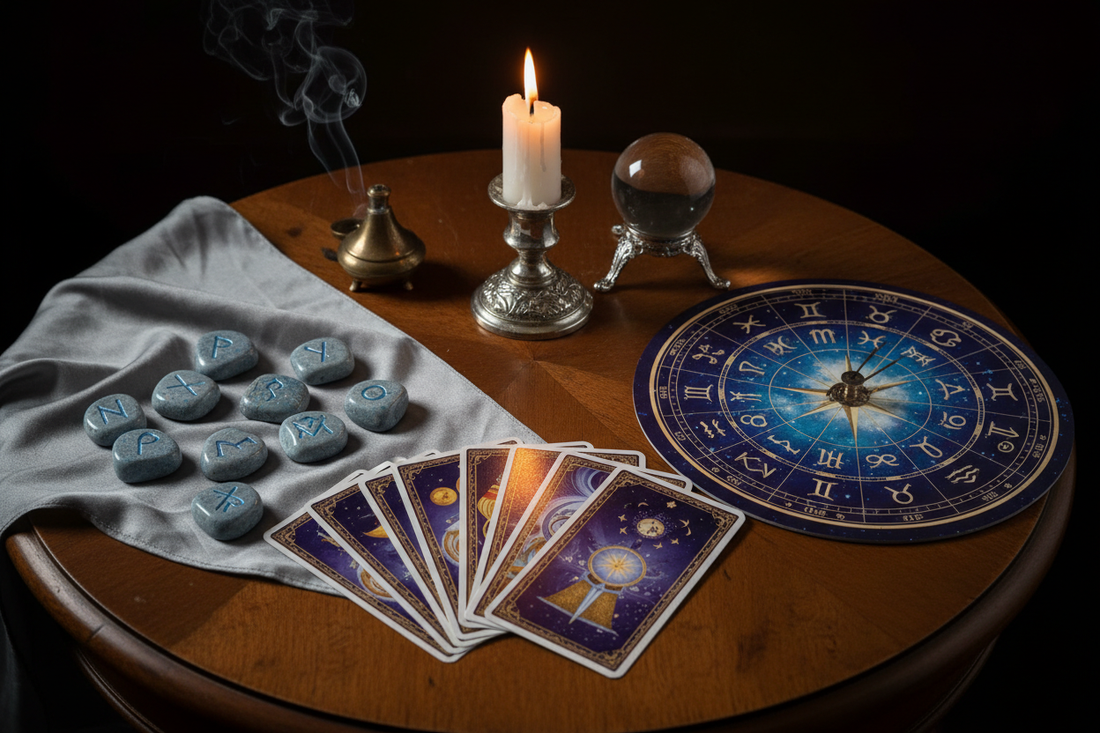 Divination Synthesis: Tarot + Runes + Astrology