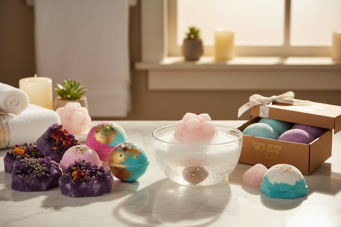 DIY Crystal Bath Bombs: Luxurious Self-Care with Stone Energy & Fizzy Magic