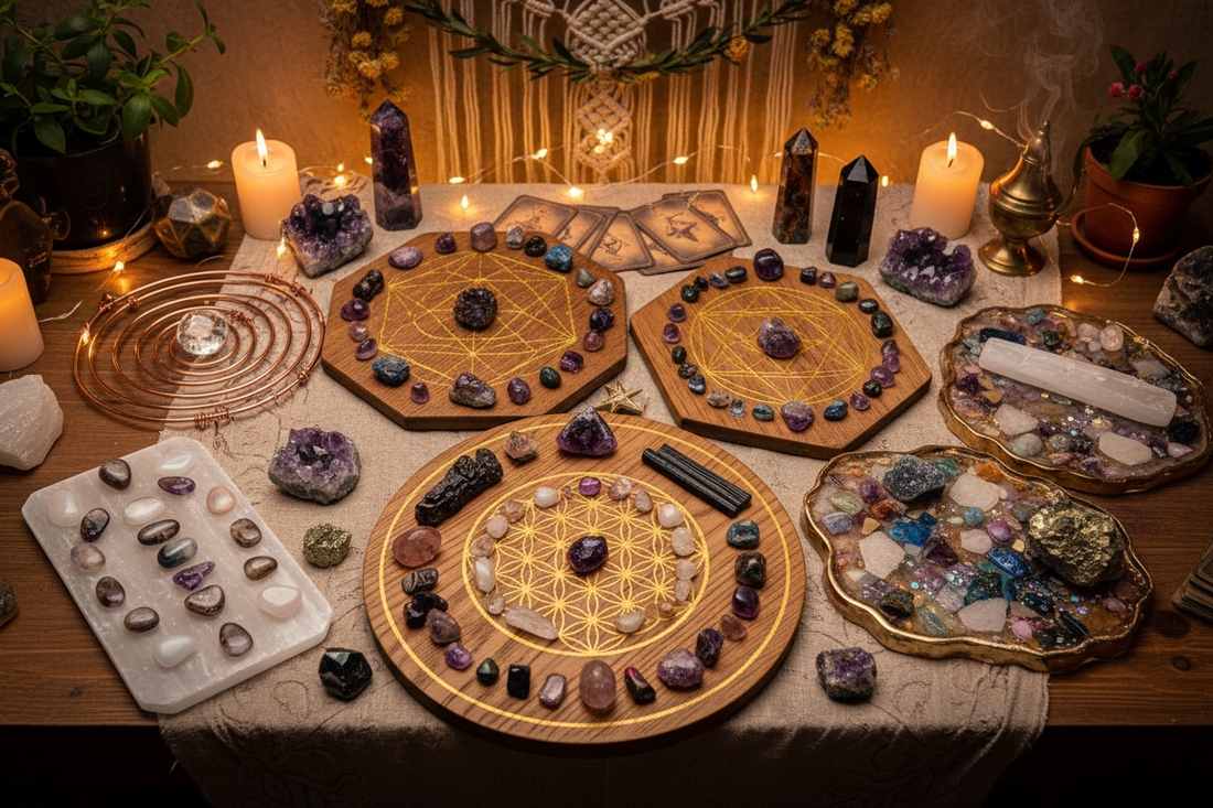 DIY Crystal Charging Plates: Amplify & Energize Your Crystal Collection - Nicole's ritual universe