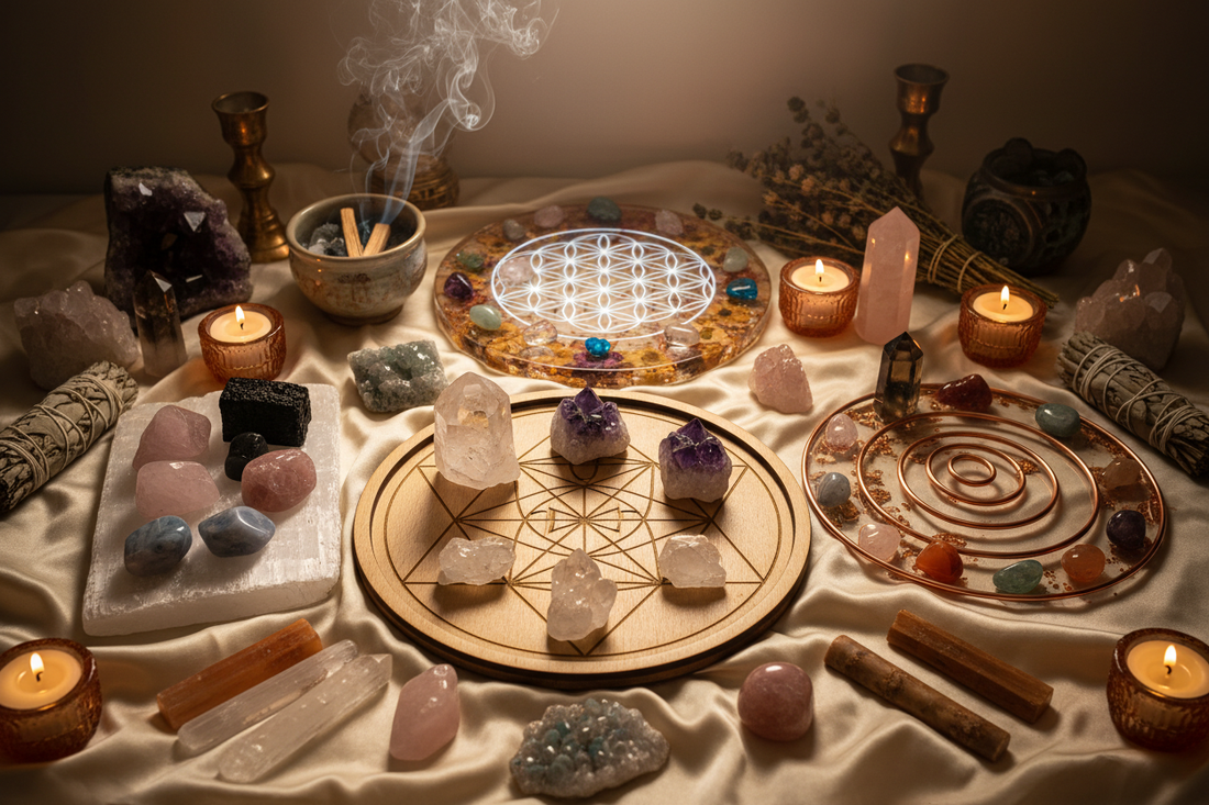 DIY Crystal Charging Plates: Energy Amplification Stations for Your Stones - Nicole's ritual universe