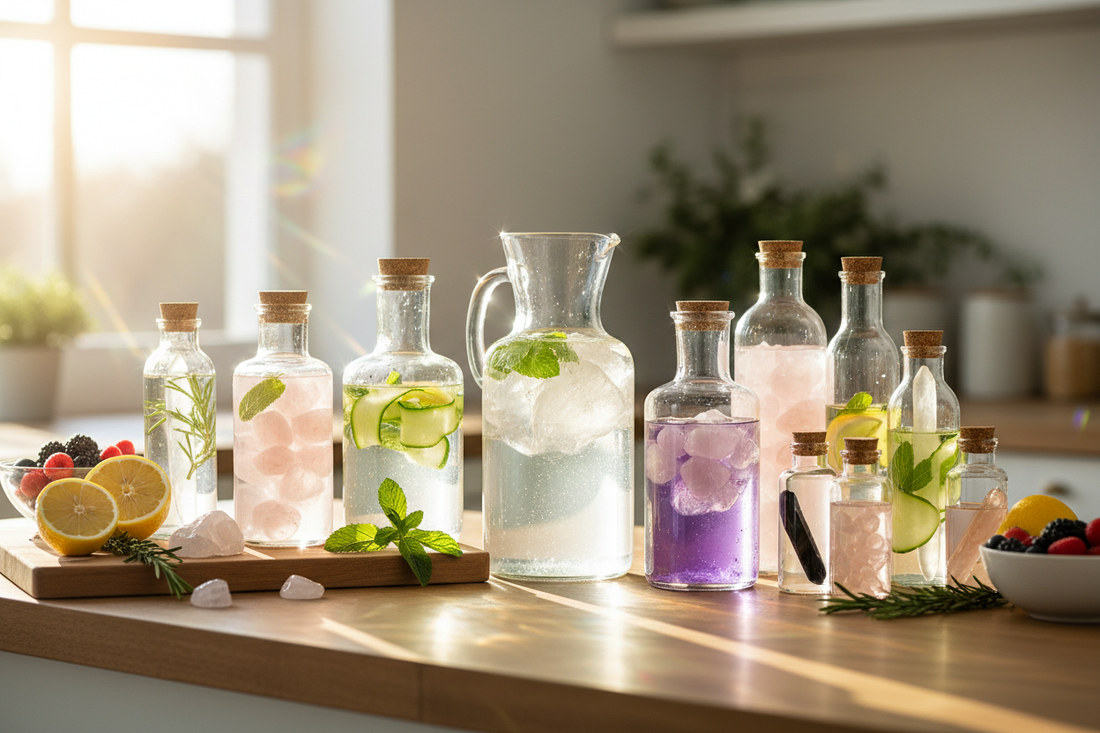 DIY Crystal Elixirs & Gem Water: Energized Hydration for Body & Spirit - Nicole's ritual universe