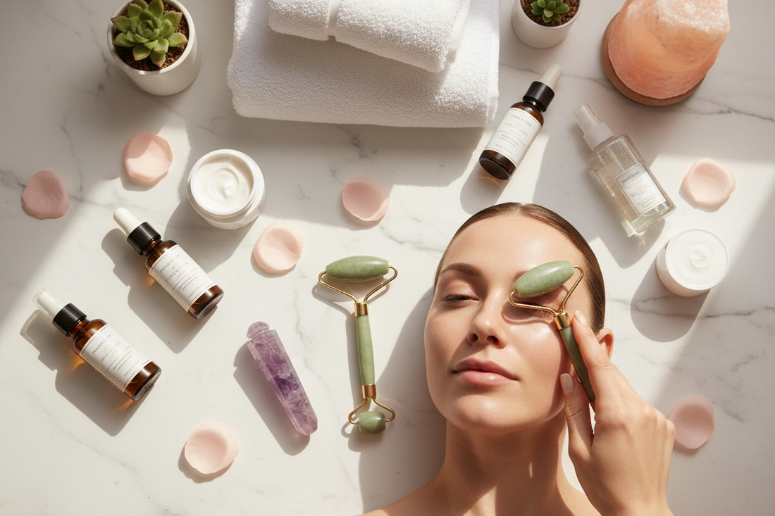 DIY Crystal Facial Rollers: Skincare Tools for Beauty, Lymphatic Drainage & Glow - Nicole's ritual universe