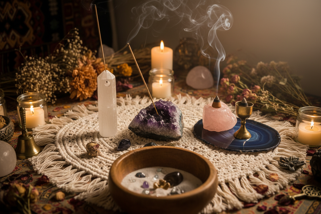 DIY Crystal Incense Holders: Functional Altar Tools for Sacred Smoke - Nicole's ritual universe