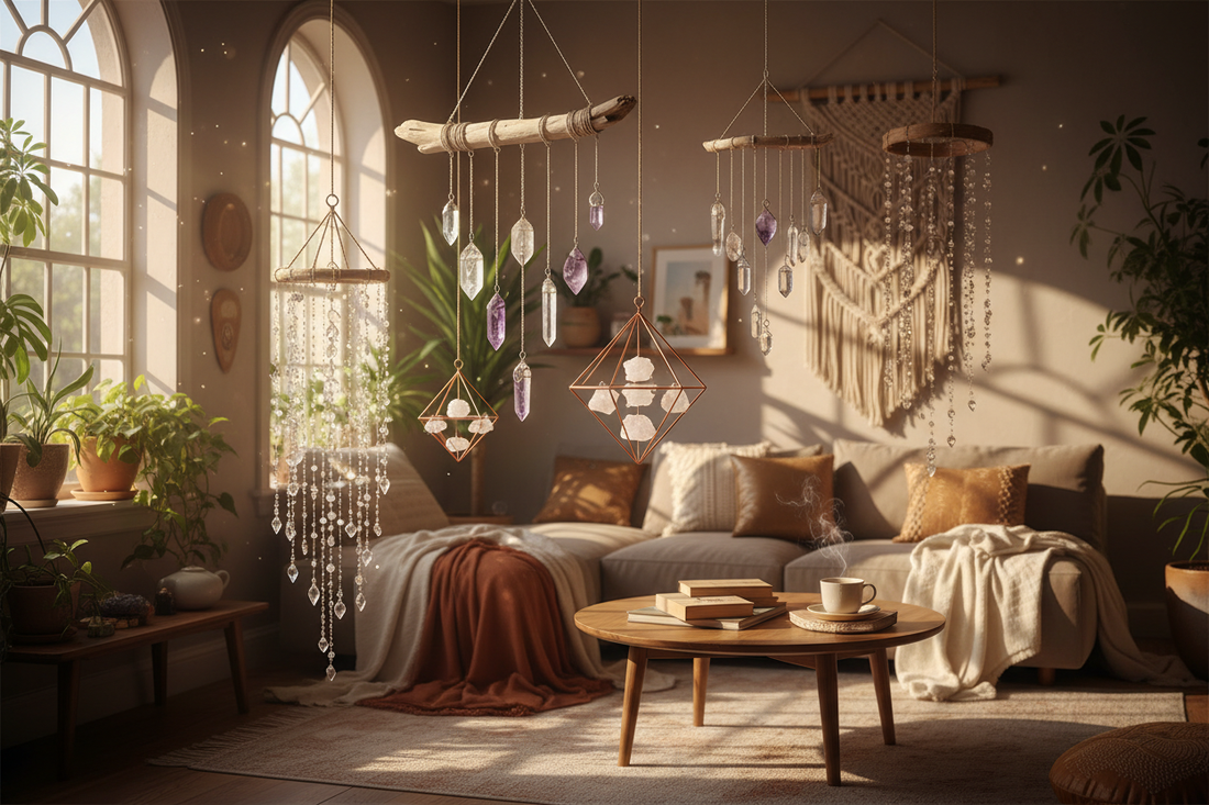 DIY Crystal Mobiles: Hanging Art & Energy Flow for Your Sacred Space - Nicole's ritual universe