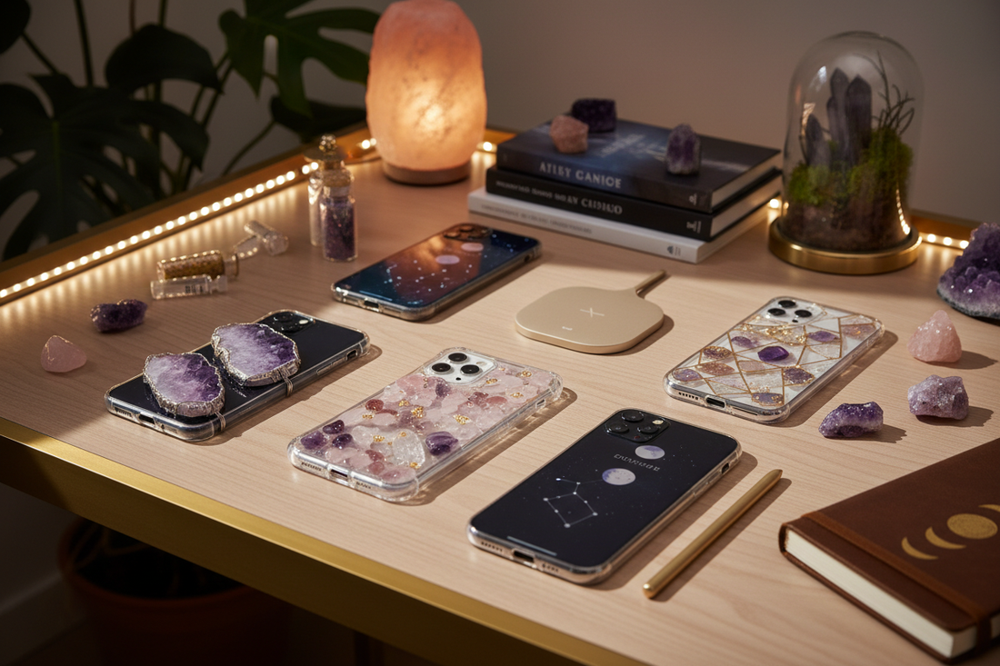 DIY Crystal Phone Cases: Tech Protection with Stone Energy & EMF Shielding - Nicole's ritual universe