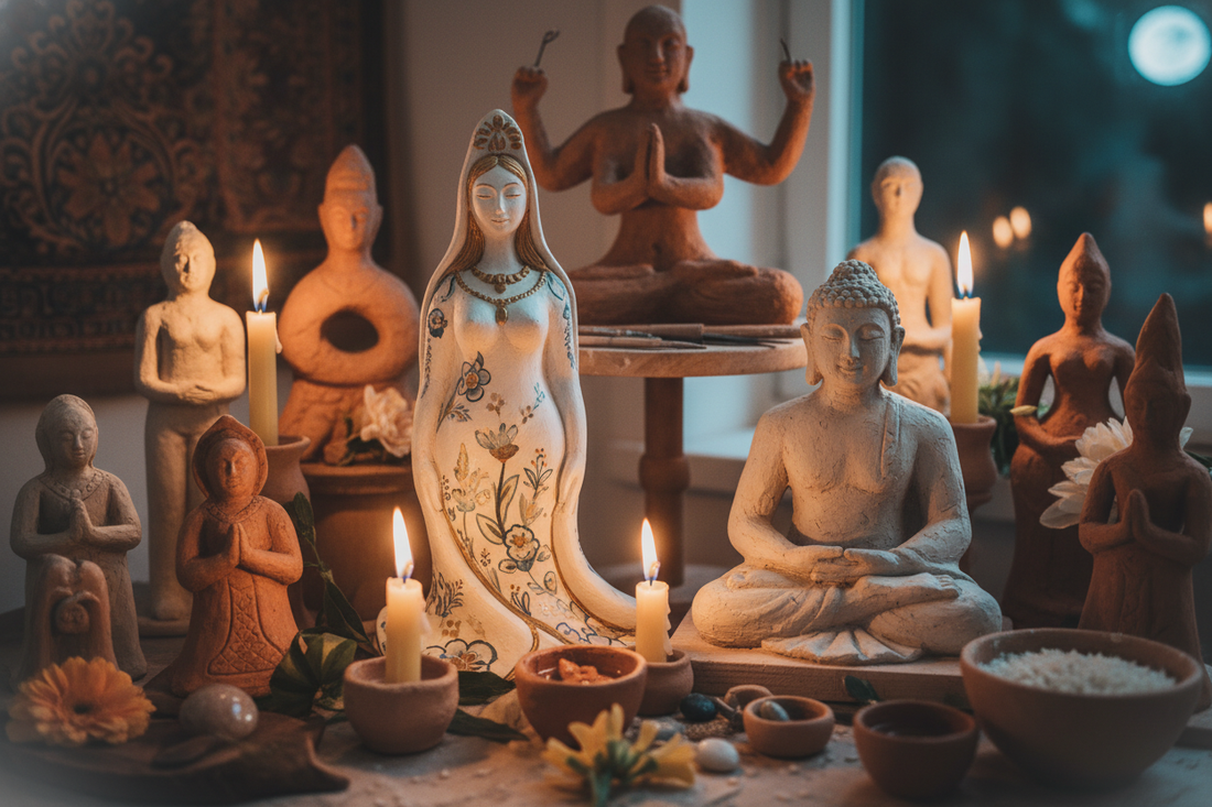 DIY Deity Statues: Sculpting with Air-Dry Clay for Your Sacred Altar - Nicole's ritual universe