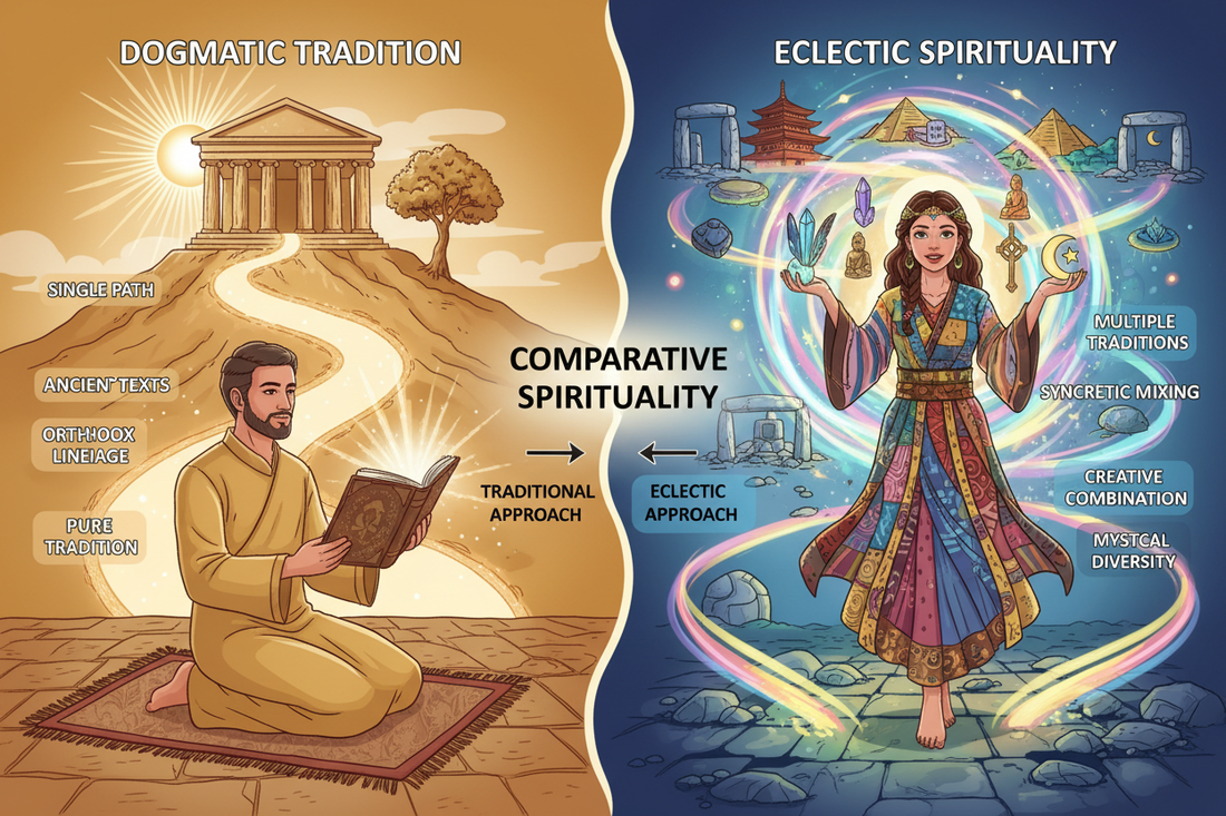 Dogmatic vs Eclectic: Traditional vs Syncretic Paths - Nicole's ritual universe