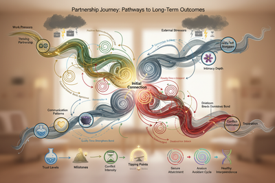 DPMT in Relationship Dynamics: Modeling Love, Conflict, and Long-Term Partnership