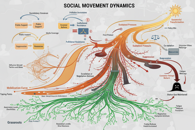 DPMT in Social Movements: Modeling Collective Action, Tipping Points, and Transformative Change