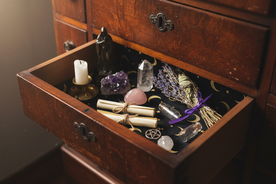 Drawer Altar: Portable Sacred Space for the Traveling or Hidden Witch