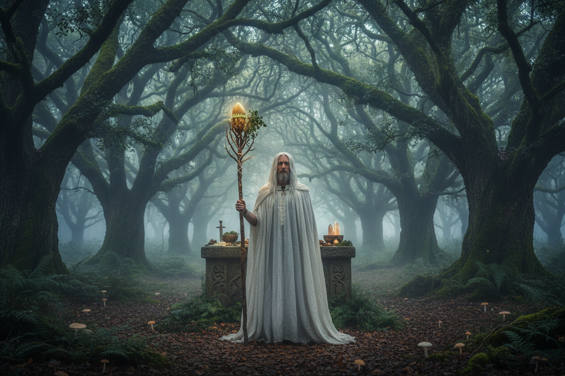 The Druidic Wand: Sacred Staves, the Ogham Tradition, and the Magic of the Celtic Grove