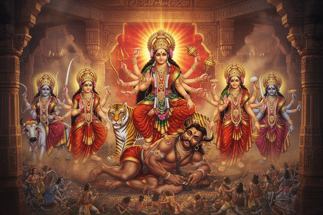 Navaratri Folklore: Durga Legends, Nine Forms, and Demon Slaying Stories - Nicole's ritual universe