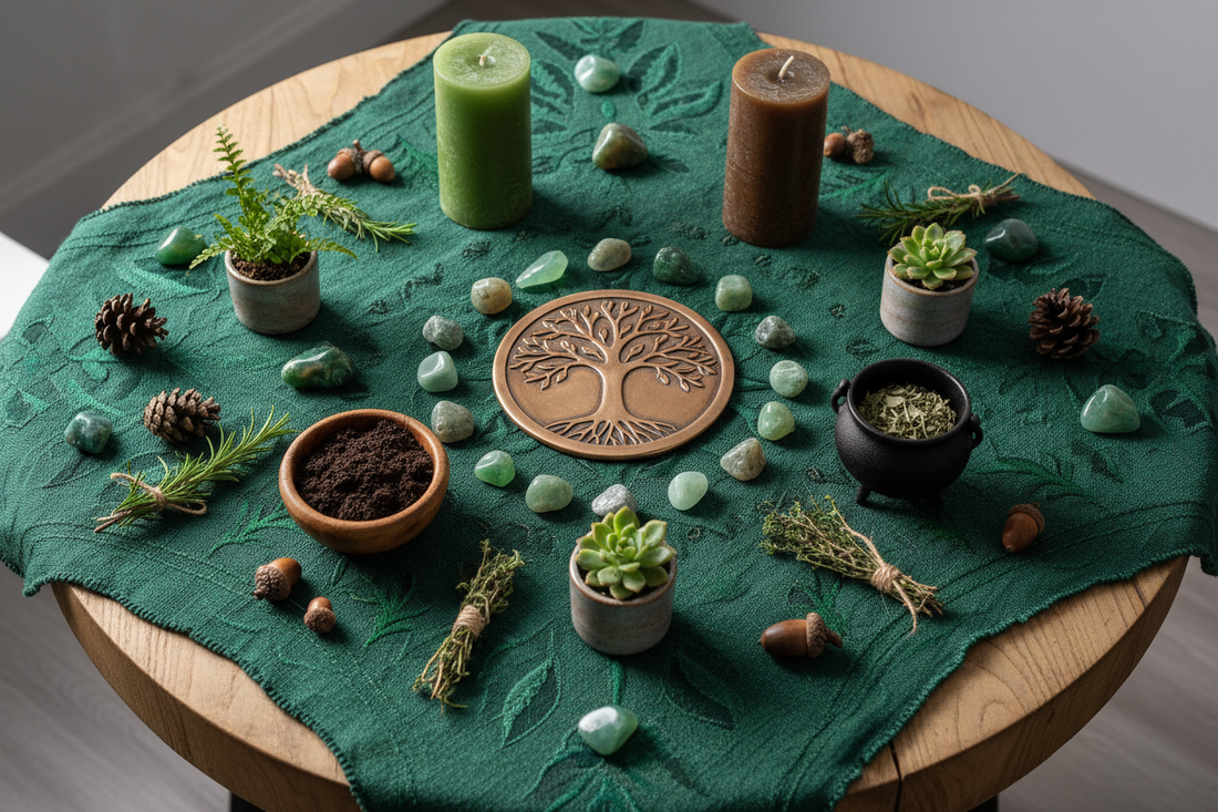 Earth Element Altar: Crystals, Plants, Tools & Ritual for Grounding Magic