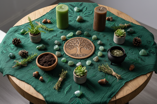 Earth Element Altar: Crystals, Plants, Tools & Ritual for Grounding Magic