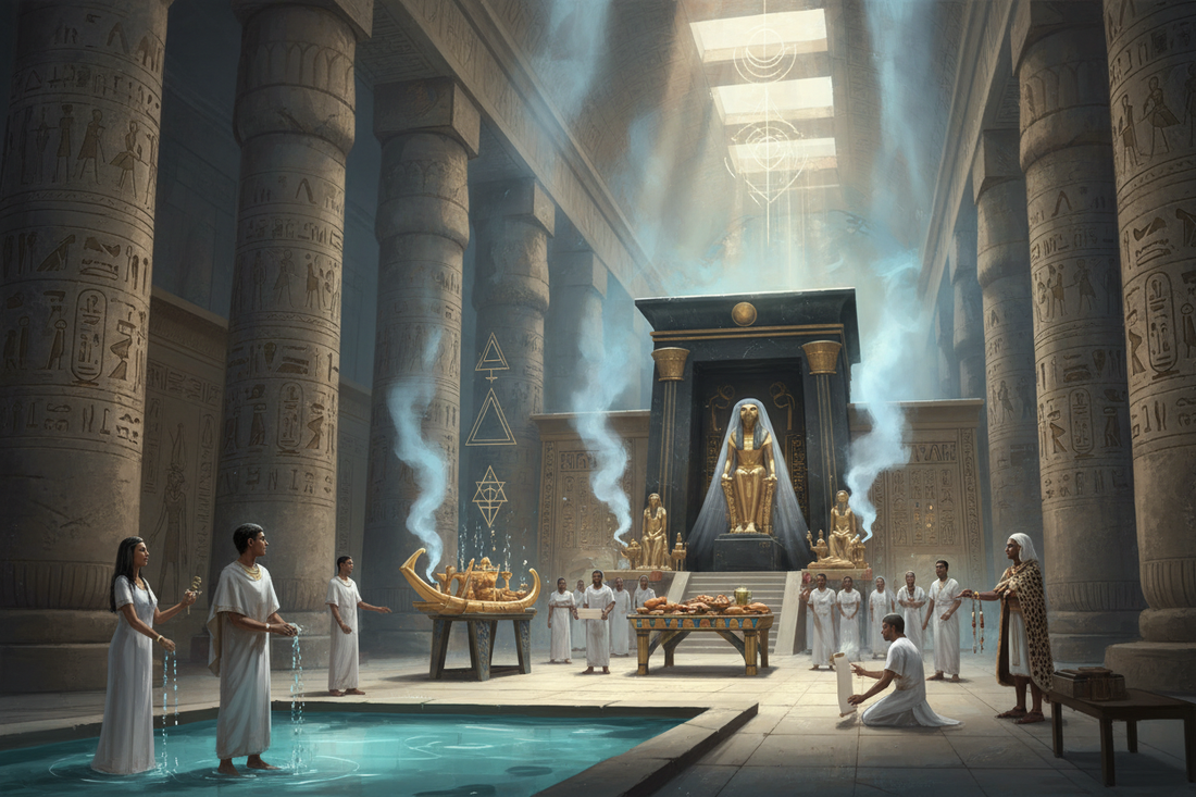 Egyptian Temple Mysteries: Initiation & Priesthood Practices - Nicole's ritual universe