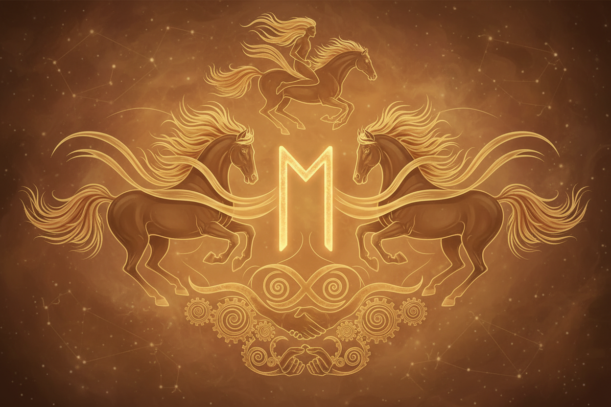 Ehwaz Rune: Complete Guide to Meaning & Magic | Elder Futhark – Nicole ...