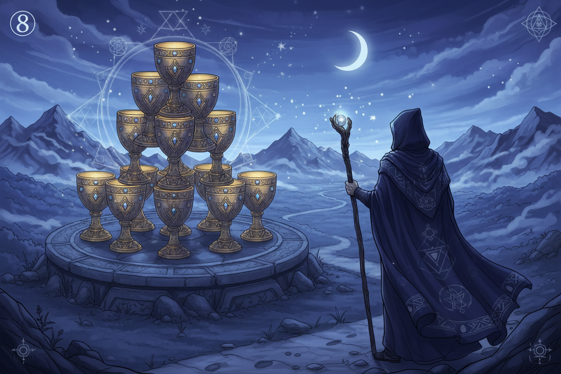 Eight of Cups Tarot Card: Complete Guide to Meaning & Symbolism - Nicole's ritual universe