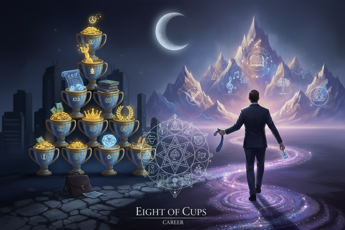 Eight of Cups in Career Readings: Leaving Success for Meaning - Nicole's ritual universe