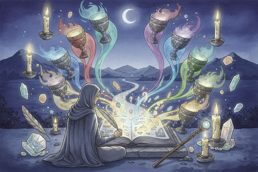 Eight of Cups Journal Prompts: 15 Questions for Self-Discovery - Nicole's ritual universe