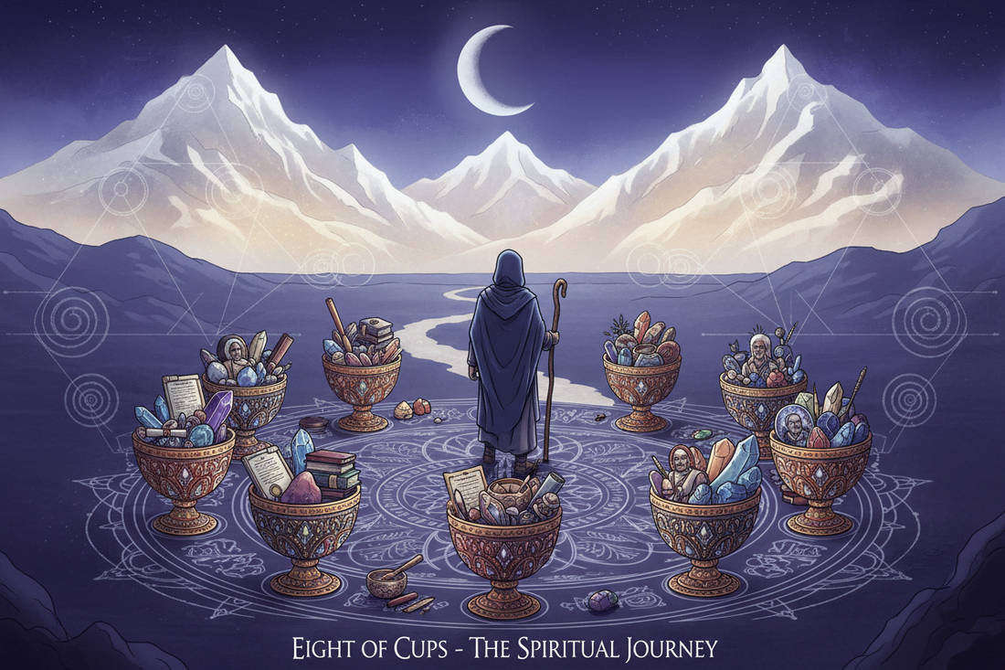 Eight of Cups Spiritual Meaning: The Dark Night of the Soul - Nicole's ritual universe