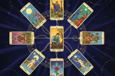 Eight of Pentacles Combinations: With Major & Minor Arcana