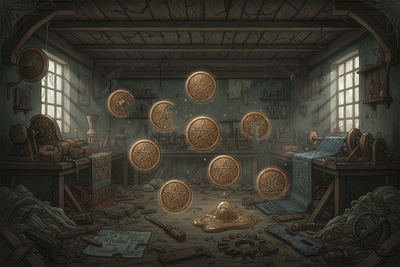 Eight of Pentacles Reversed: Sloppy Work & Blocked Mastery