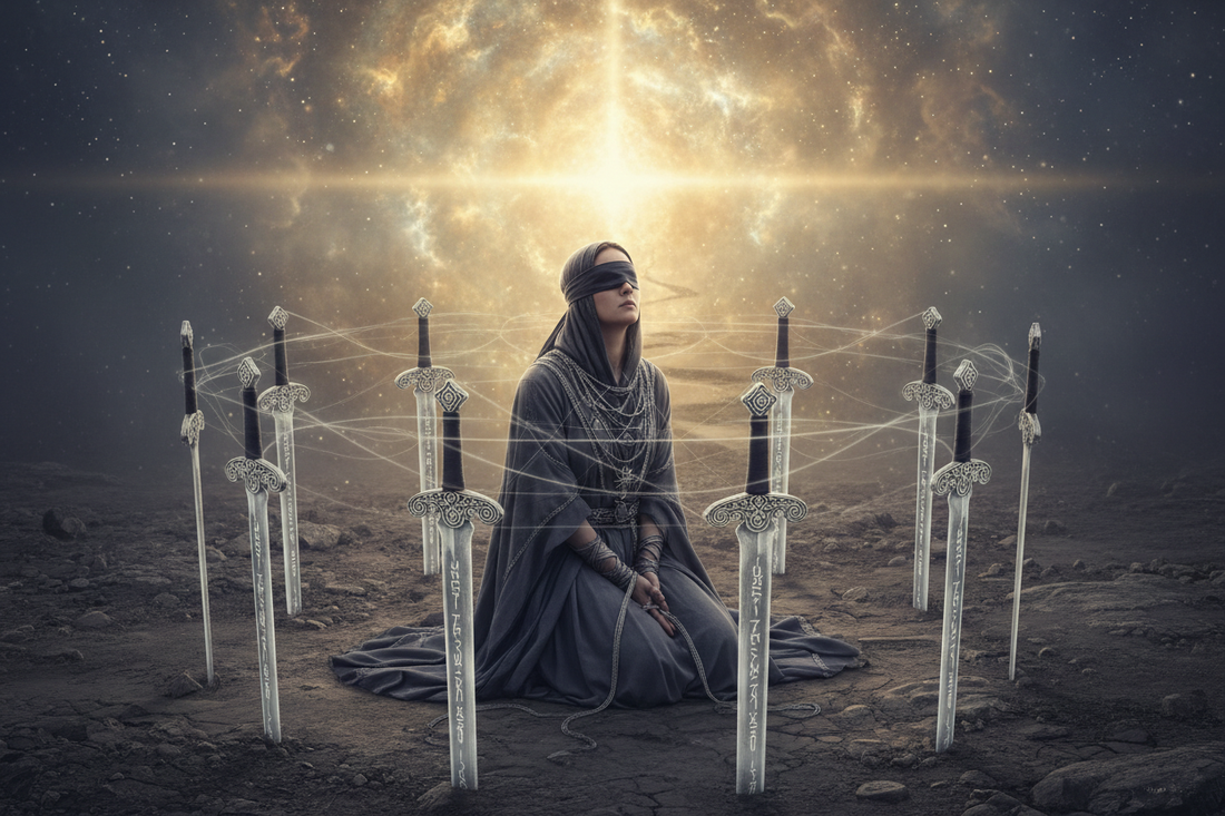 Eight of Swords Spiritual Meaning: Spiritual Prison, Dogma & Liberation - Nicole's ritual universe