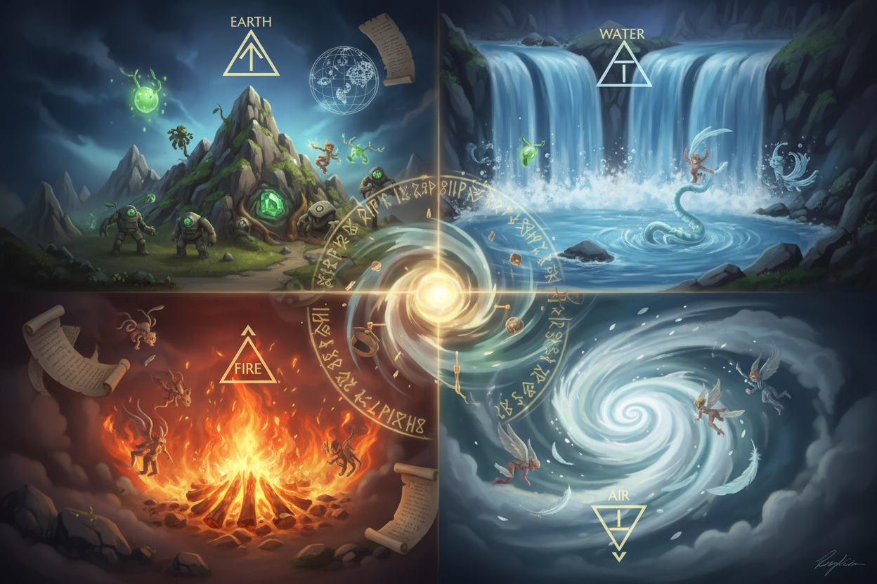Elemental Ritual Elemental Magic Earth Air Fire Water Workings – Nicole's ritual universe