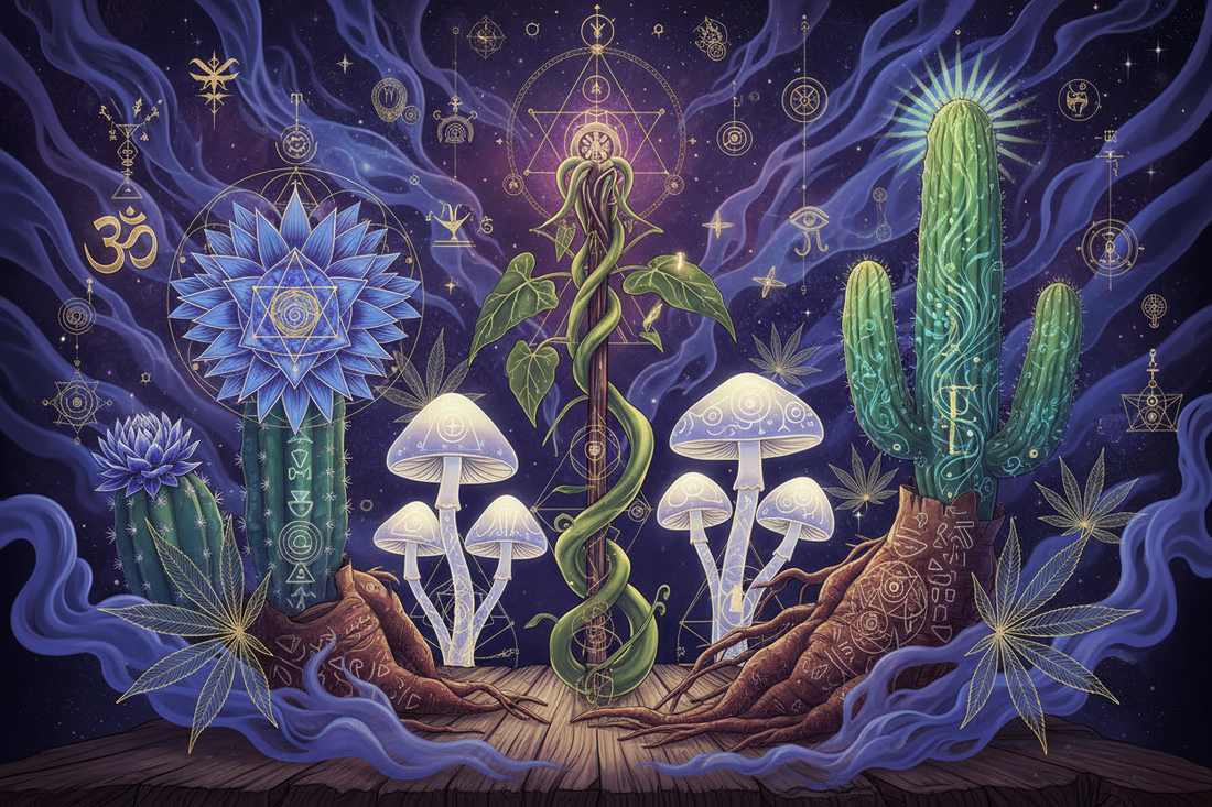 Psychoactive Plants: Entheogen Traditions and Shamanic Journeying - Sacred Plant Medicine & Consciousness Exploration Across Cultures - Nicole's ritual universe