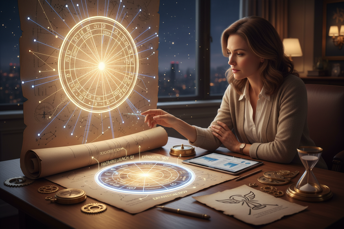 The Entrepreneur's Astrological Timing: Launching Under Favorable Transits