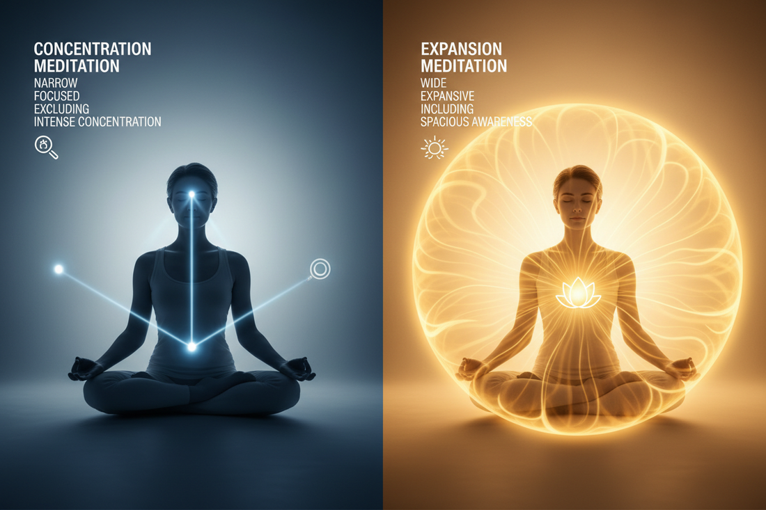 Expansion Meditation vs Concentration Meditation - Nicole's ritual universe