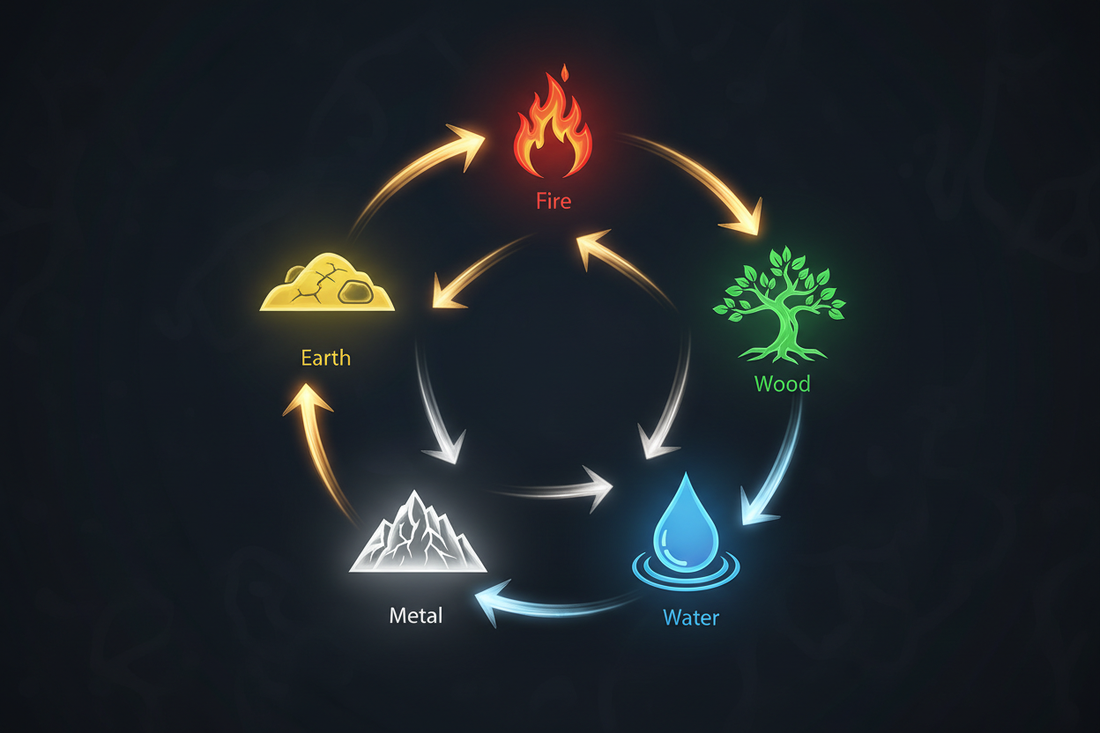 He Tu to Five Elements: How the River Map Encodes the Universe's Operating Cycles