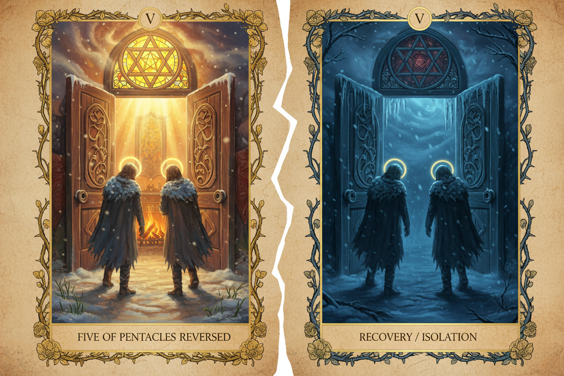 Five of Pentacles Reversed: Recovery or Continued Struggle - Nicole's ritual universe