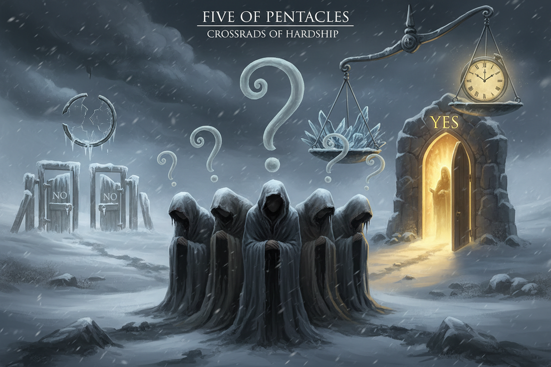 Five of Pentacles Yes or No? (Plus Timing Predictions) - Nicole's ritual universe