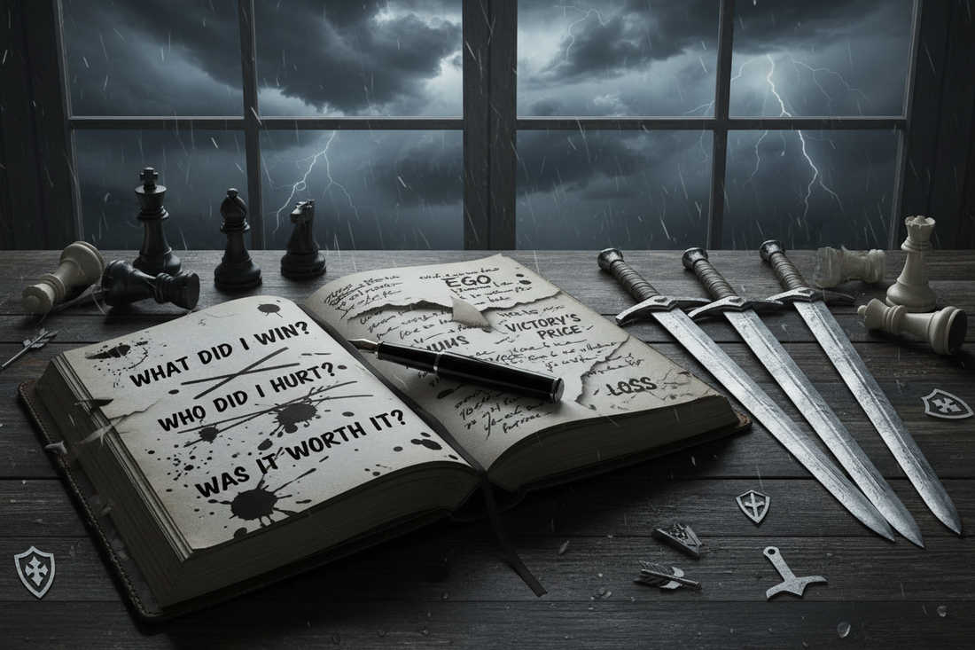 Five of Swords Journal Prompts: 15 Questions About Conflict & Integrity - Nicole's ritual universe
