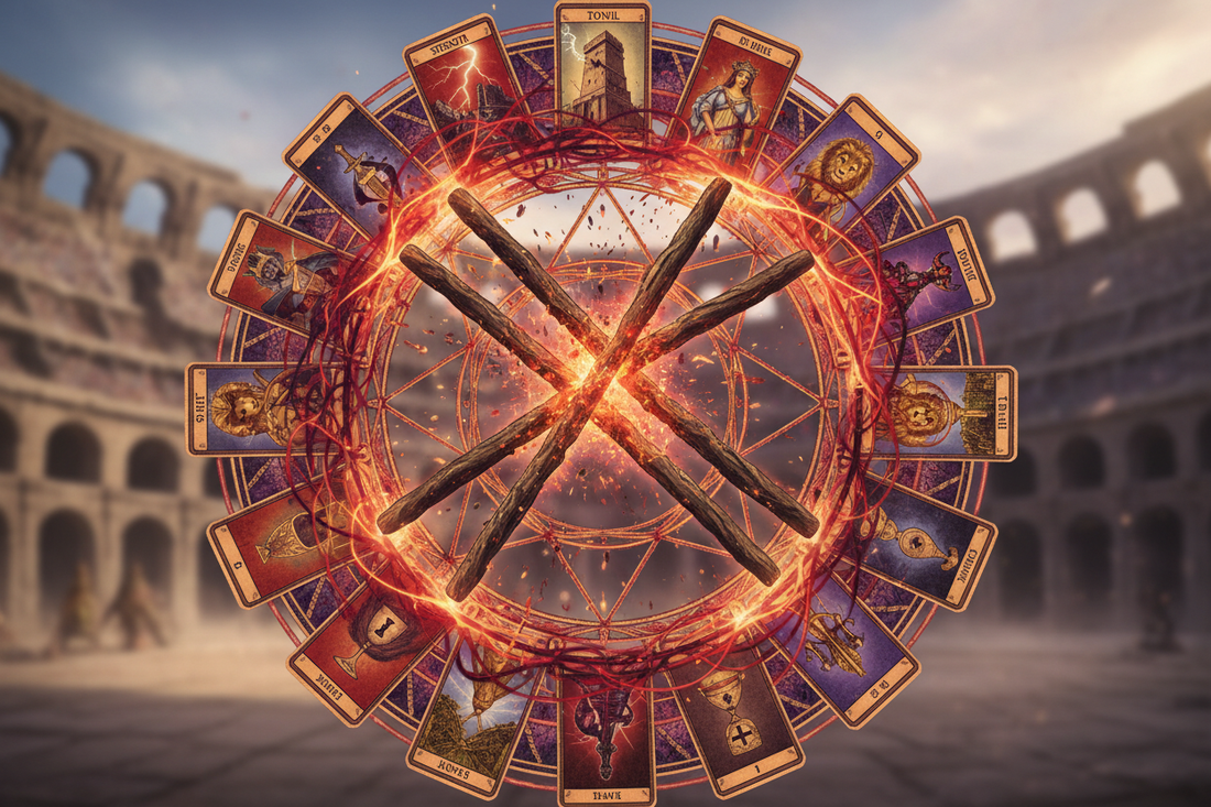 Five of Wands Combinations: With Major & Minor Arcana - Nicole's ritual universe