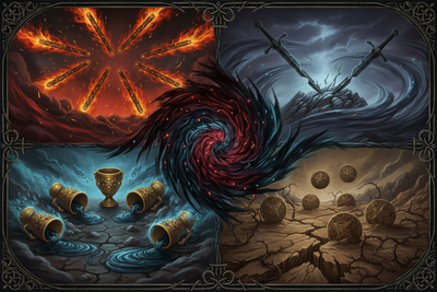 Fives in Tarot: Conflict, Change & Challenge