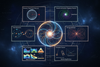 Fixed Points and Attractors: The Mathematics of Inevitable Futures
