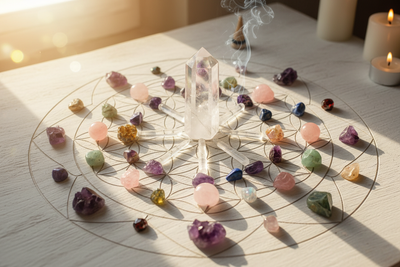 Flower of Life Grid: Crystal Layout