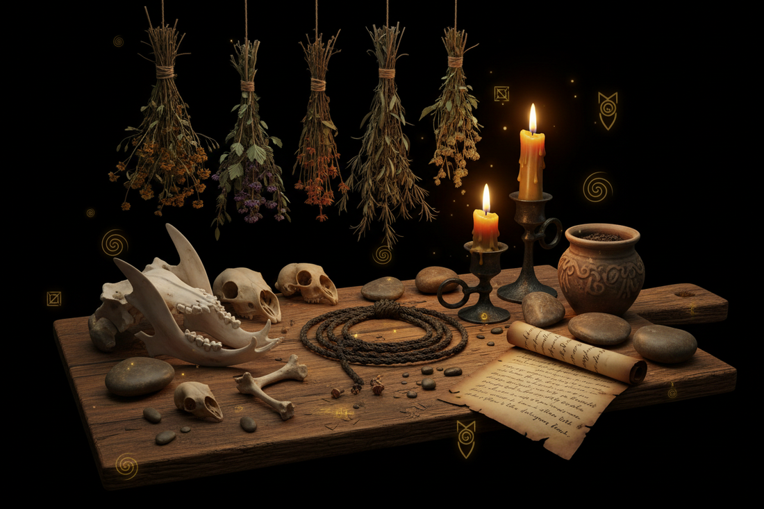Folk Magic Tools & Materials: Herbs, Bones, Stones & Everyday Objects