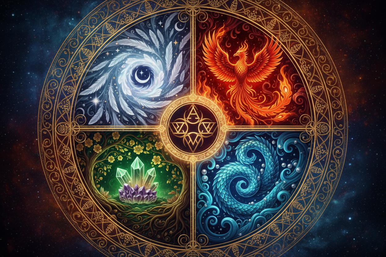 The Four Elements in Alchemy: Earth, Water, Fire, and Air as ...