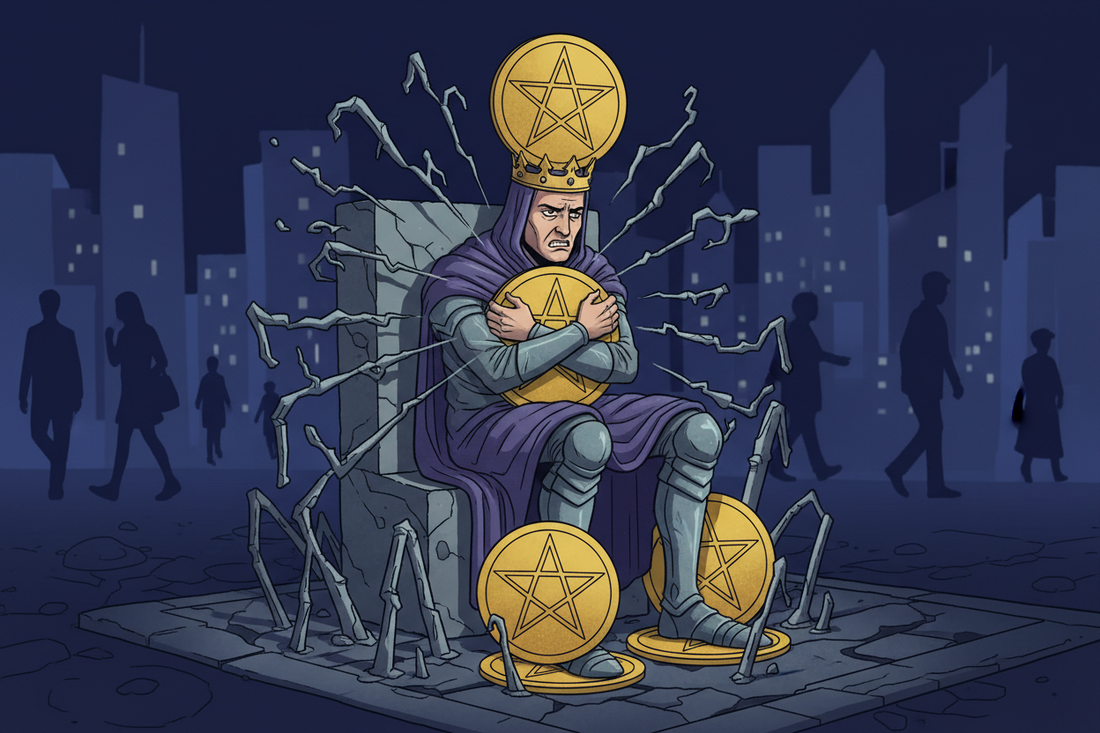 Four of Pentacles — Scarcity Mindset and Boundary Walls - Nicole's ritual universe