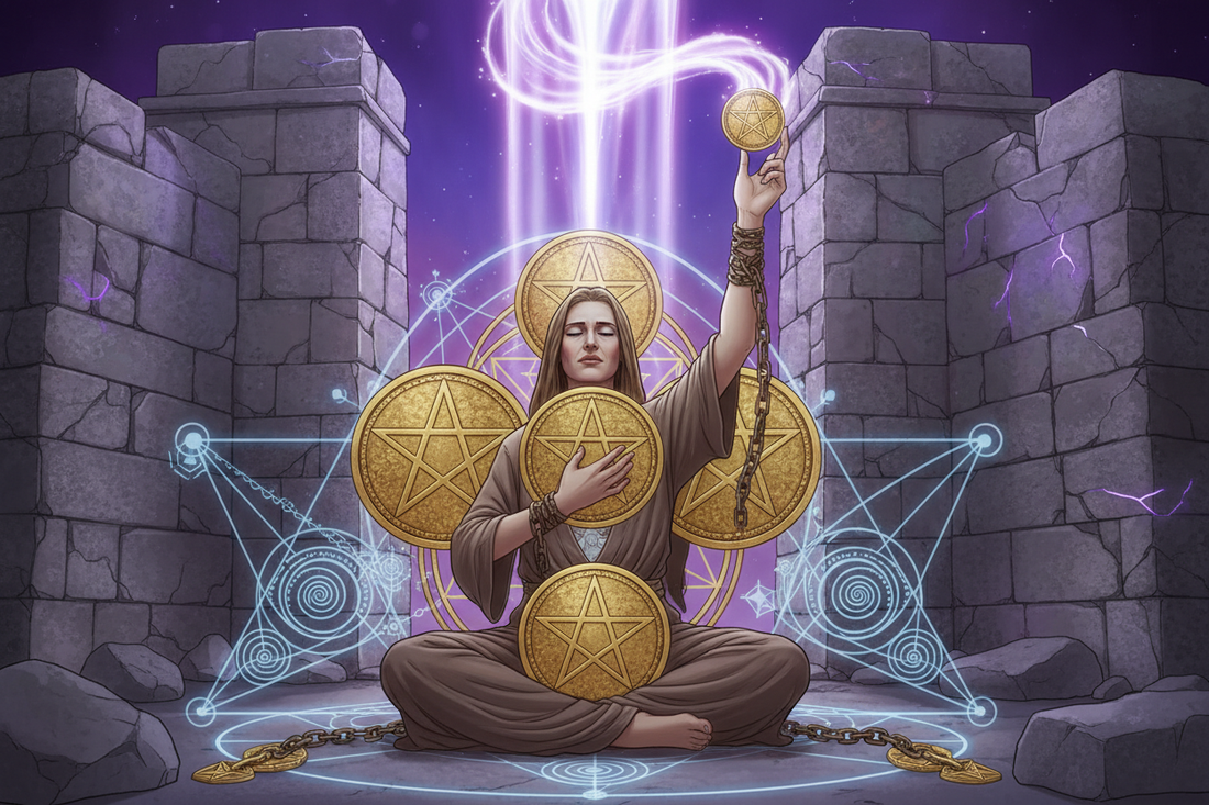 Four of Pentacles Spiritual Meaning: Attachment & Letting Go - Nicole's ritual universe