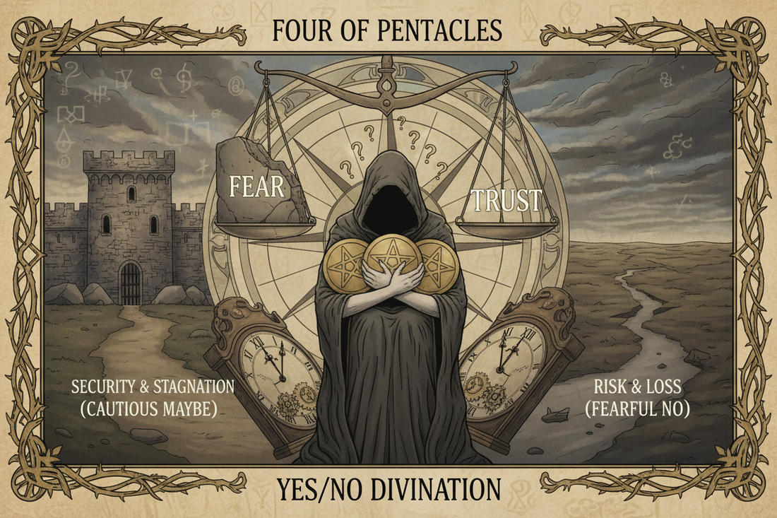 Four of Pentacles Yes or No? (Plus Timing Predictions) - Nicole's ritual universe