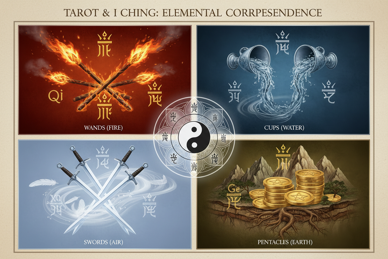 Four Suits ↔ Four Images: Elemental Structure | Tarot × I Ching ...
