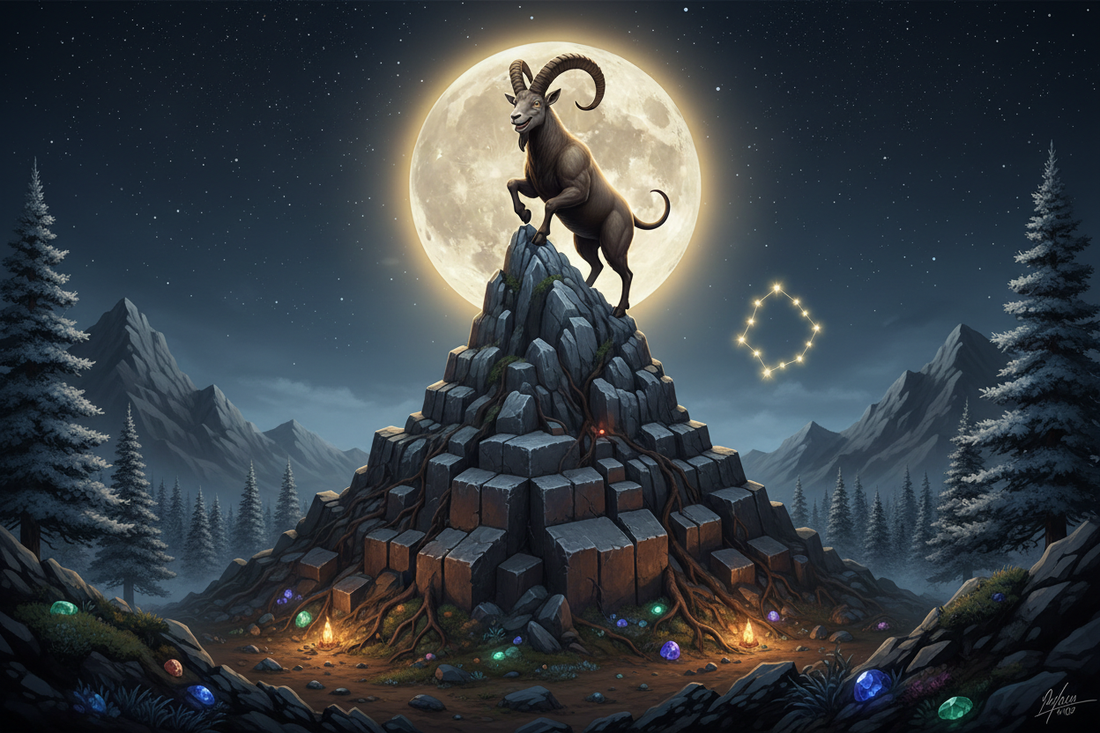 Full Moon in Capricorn Celebration: Grounded Achievement - Nicole's ritual universe