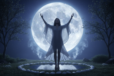 Full Moon Night: Lunar Bathing